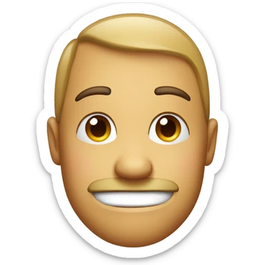 Smirking face with one eyebrow raising up  sticker