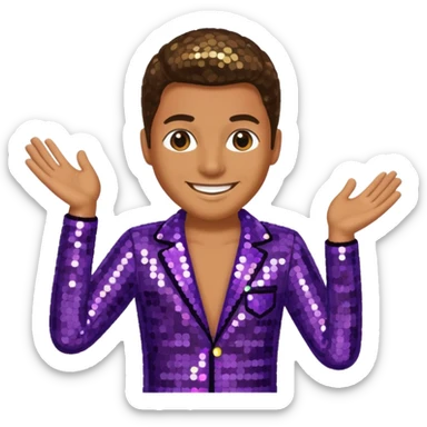 Disco, happy sticker