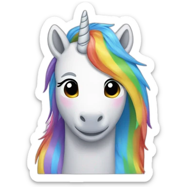 Licorne arc-en-ciel sticker
