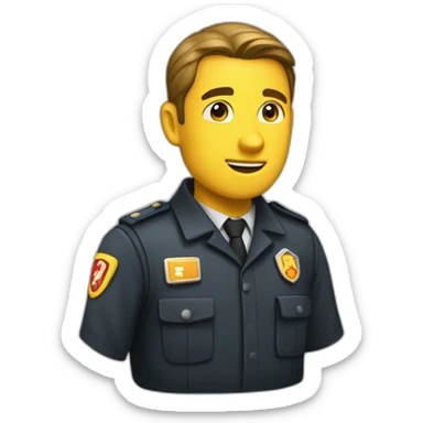 Agent de sécurité incendie sticker