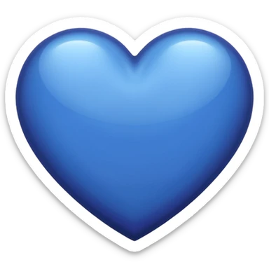 solid color purpuleish blue heart sticker