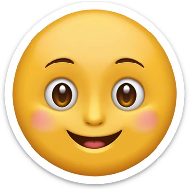 Un emoji idiot qui fait peur sticker