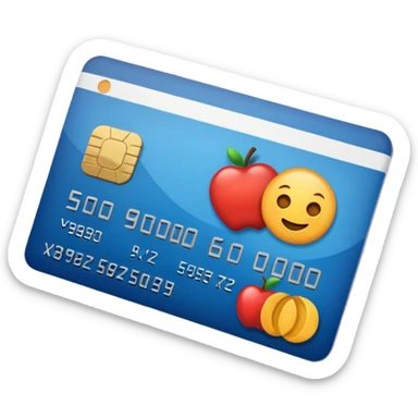 credit card sticker