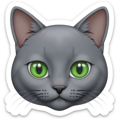 Russian Blue Cat sticker