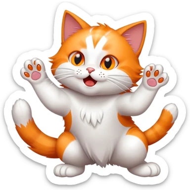 cat attack 1 sticker