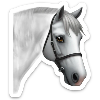 Percheron horse sticker