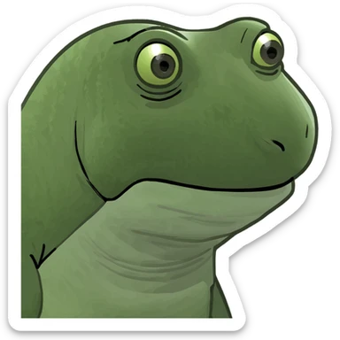 Girl lizard  sticker