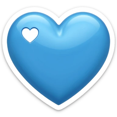 generate a heart using the same blue from this dna strand emoji 🧬 sticker