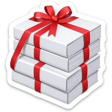 stack of stamped unopened letters sticker