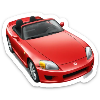 red honda s2000 convertible sticker