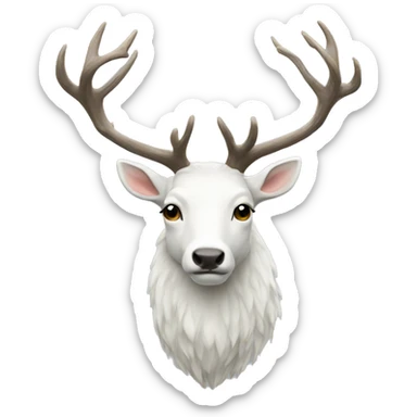 white stag sticker