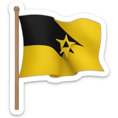 Amazigh flag yellow and black sticker