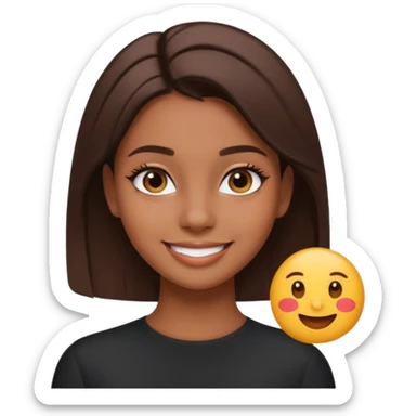Hazme varios emojis aesthetic pero que sea de una chica morena aesthetic clean girl sticker