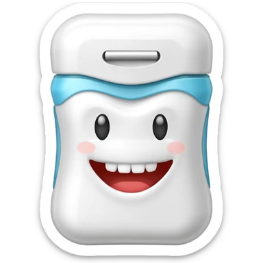 dental floss plastic sticker