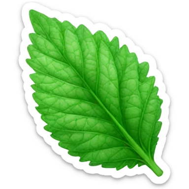 spearmint leaf sticker
