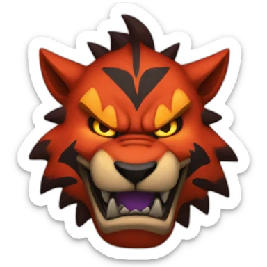 Incineroar logo sticker