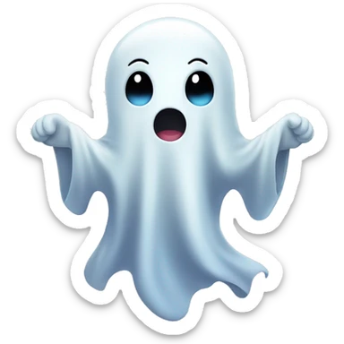 Cute ghost sticker