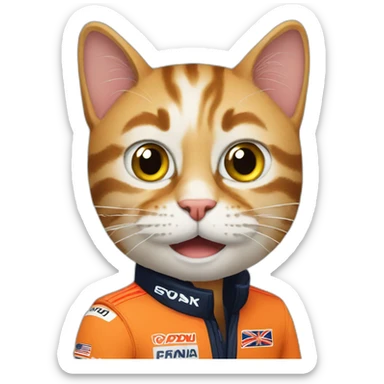 max verstappen cat sticker