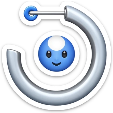 Ein blauer Kreis mit einem weißen Haken drinnen also ein sogenanntes blauer haken sticker