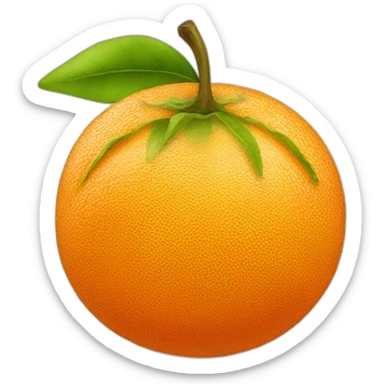 a juicy orange sticker