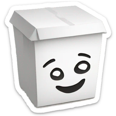 Styrofoam to-go box sticker