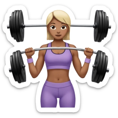 weights gym sticker