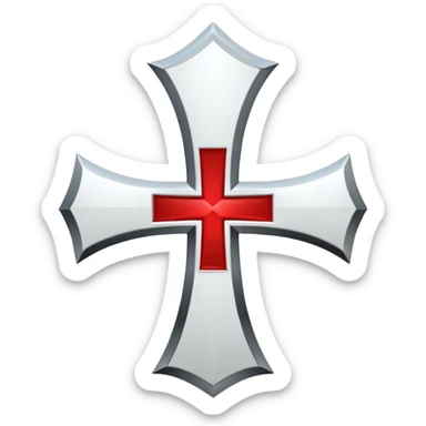 Knights Templar cross sticker
