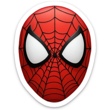 spiderman-face-in-a-circle red sticker