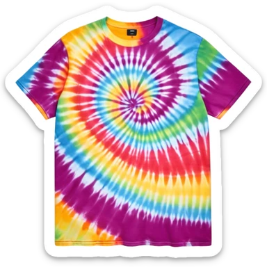 1990’s tie dye shirt sticker