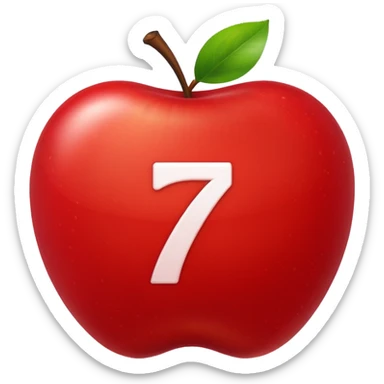 From the bottom right Now more apple emoji like (simpler), with the 707 bigger and more obvious sticker