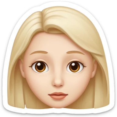 Whispering face sticker