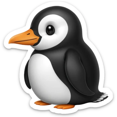 Hazme un emoji de un pingüino que está indicando que algo le gusta sticker