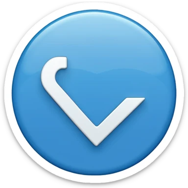 Create a blue checkmark for the nickname, do 1 in 1 as in tiktok sticker