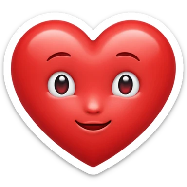 cute heart emoji  sticker