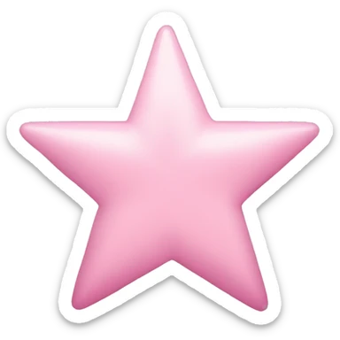 light pink star sticker