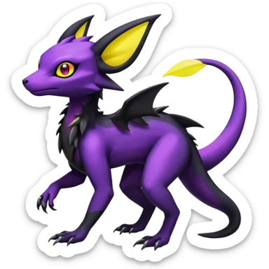 Shiny Salandit-Noivern-Umbreon-Hybrid (Full body) sticker