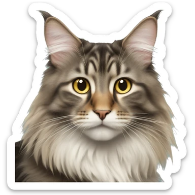 Norwegian forest cat sticker