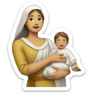 Madre Cándida hoja de Jesús sticker