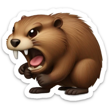 Angry Beaver  sticker