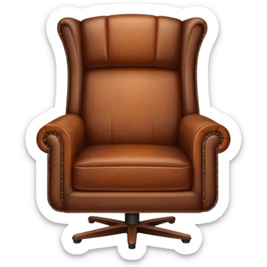 brown Interview chair from Mindhunter TV show sticker
