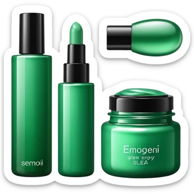 green corean cosmetics sticker