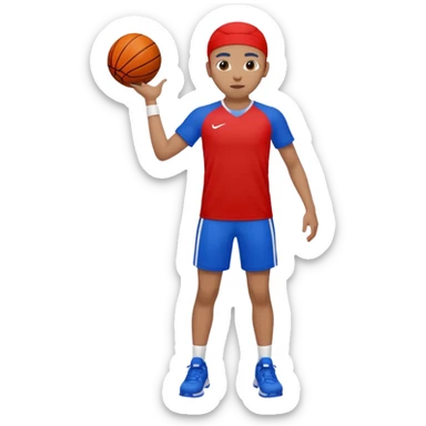 sports  blue (#00A3E0) and red (#F9423A) sticker