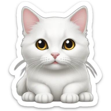 munchkin-cat-white-on-laptoppc sticker