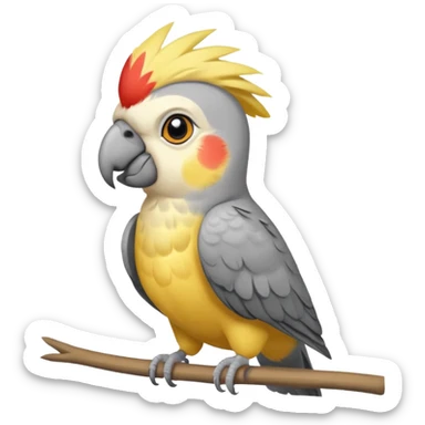 cockatiel parrot bird sticker