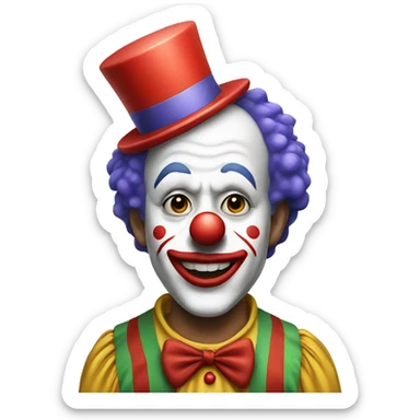 Clown sticker