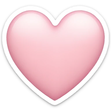 Light pink heart sticker