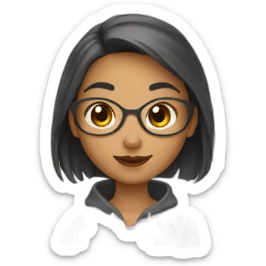 une fille qui se fait ecraser par un lapin sticker