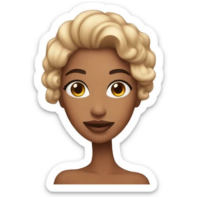 Mulher fazendo skincare sticker