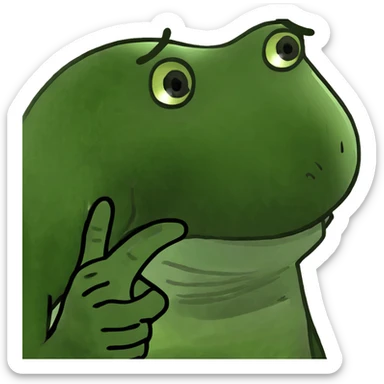 fingers pointing  sticker