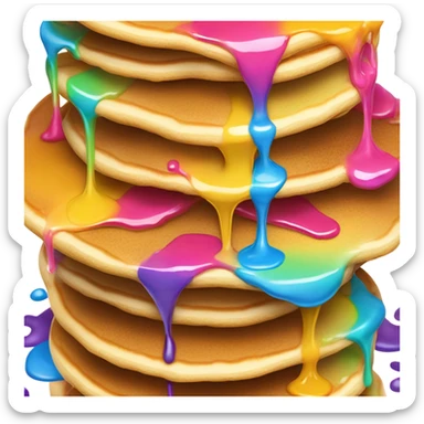 rainbow pancakes sticker